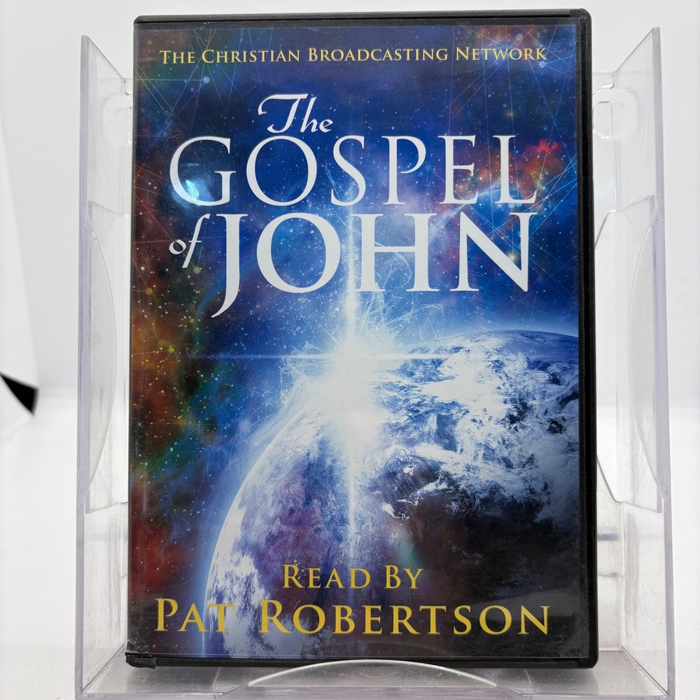 CBN The Gospel of John Read by Pat Robertson 3 Disc DVD Set NIV Bible Scripture